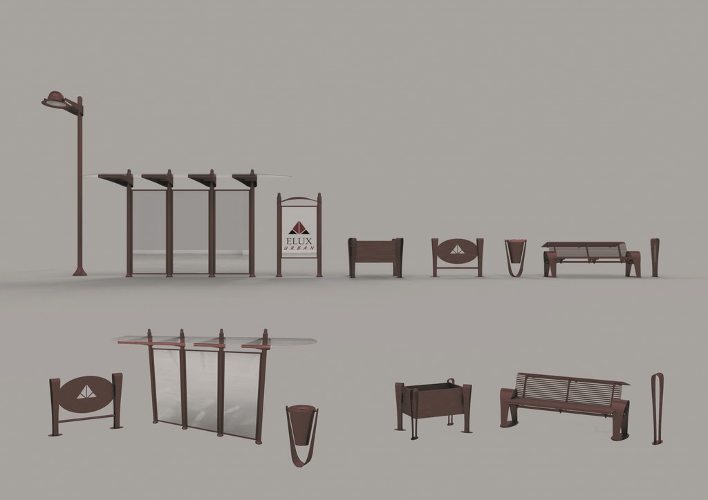 Collezione arredo urbano tipo Asia