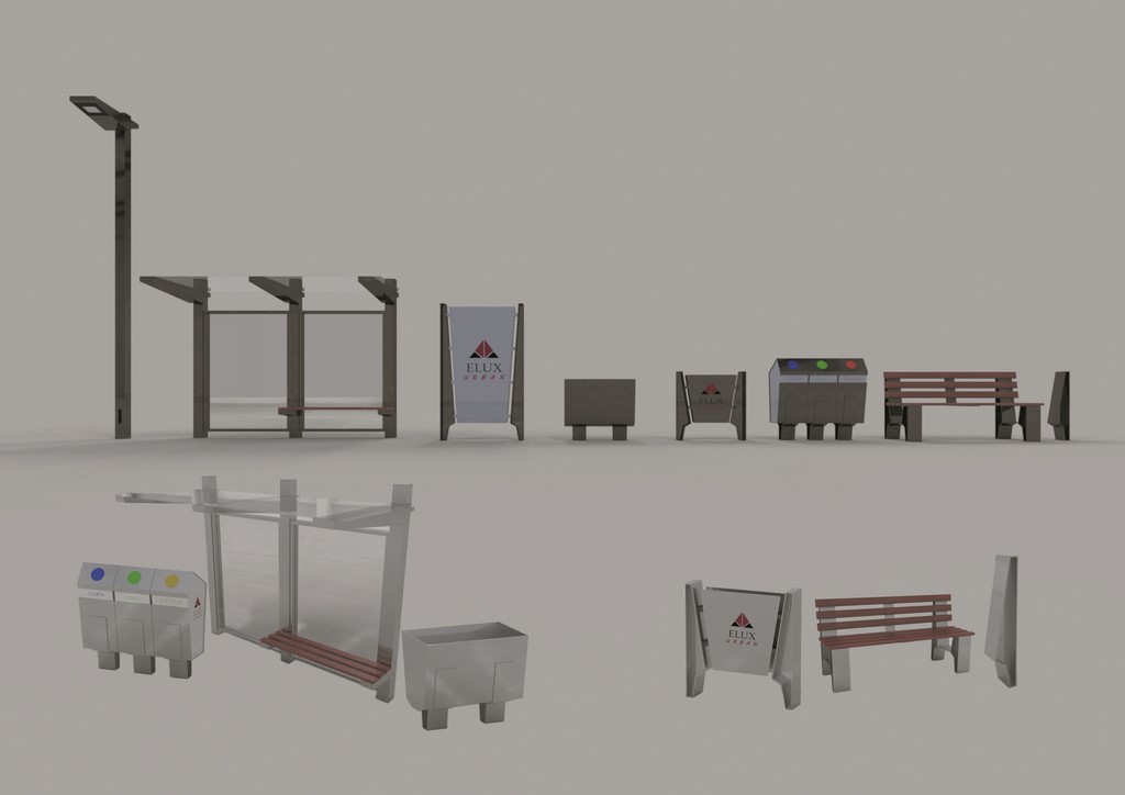 Collezione arredo urbano tipo Enea