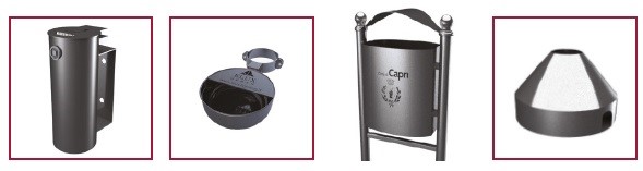 Personalizzazione cestino stradale Capri
