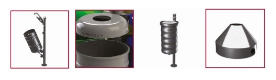 Arredo Urbano - Cestino stradale Facile Particolari