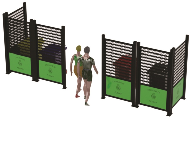 Mascheratura cittadina per bidoni carrellati mod. 071