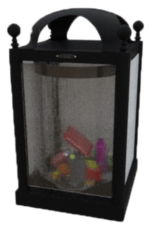 Cestino per la raccolta dei rifiuti anti bomba modello Trentino 612AT ELUX