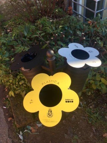 Cestino raccolta differenziata arredo urbano Formia