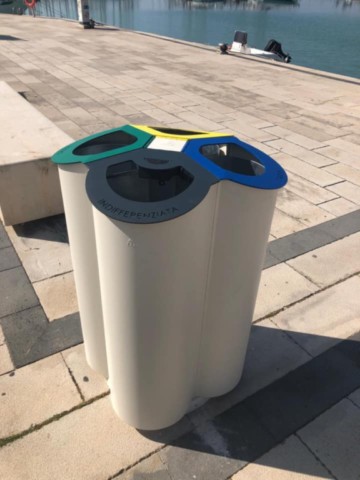 Cestino raccolta differenziata modello Ragusa