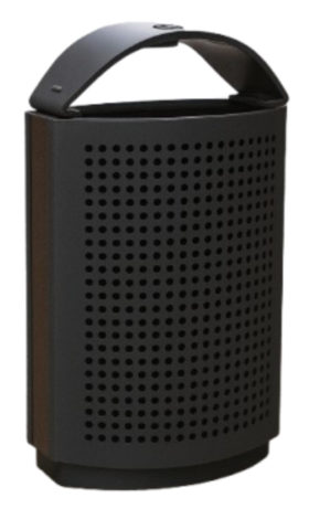 Cestino stradale per rifiuti urbani modello Cave