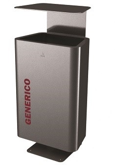 Cestino stradale 60 litri modello Como 667CP con posacenere ELUX