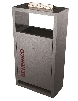 Cestino stradale 70 litri modello Cosenza 666CP con posacenere ELUX