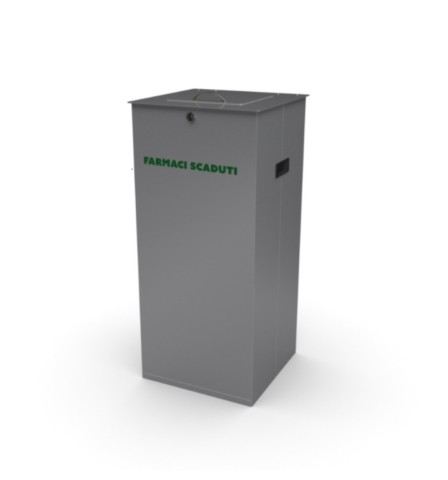 Cestino stradale per raccolta dei farmaci scaduti modello RUP 250F ELUX
