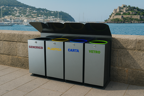 Cestino stradale per raccolta differenziata modello Venezia 6771/C ELUX