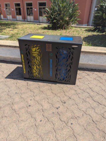 Arredo urbano cestino raccolta differenziata modello San Vito