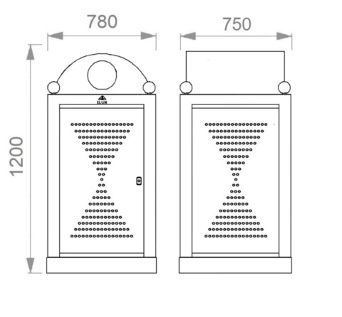 Copri contenitore raccolta differenziata Trento