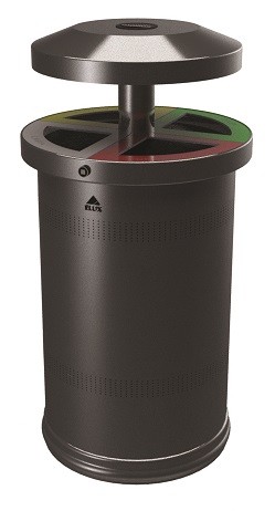 Cestino stradale raccolta differenziata modello Tris