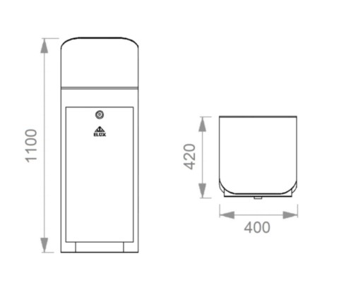 Cestino per la raccolta differenziata stradale Venezia