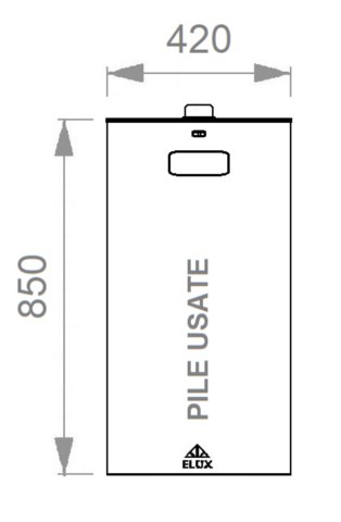 Cestino raccolta differenziata raccolta Pile