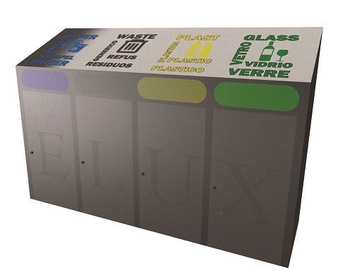 Copri bidoni carrellati modello Pescara 0964CP120 ELUX