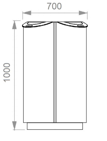 Cestino raccolta differenziata Ragusa