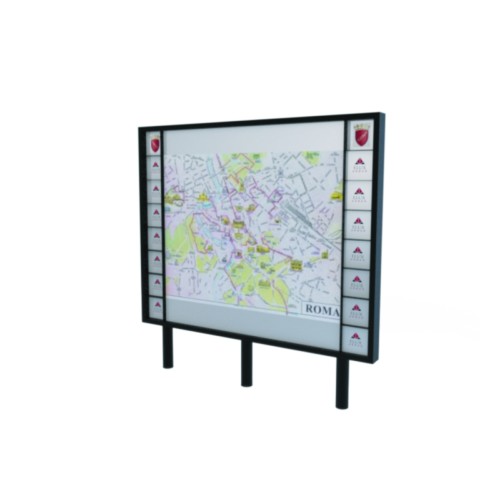 Fiuggi 153 Totem informativo per affissioni e comunicazione urbana,