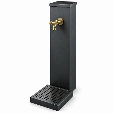 Fontana stradale in acciaio inox