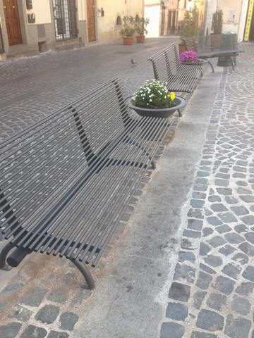 Panchina stradale arredo urbano Allegra