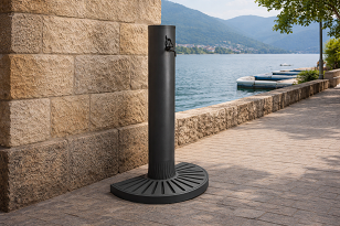 Fontana stradale in acciaio inox Bling