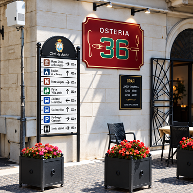 Bacheca stradale Pompei 151 Elux