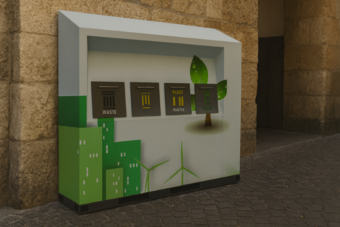 Isola ecologica urbana per spazi ristretti Net 095/4CP120 ELUX