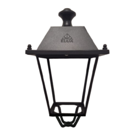 Lampione illuminazione pubblica led quadrato acciaio Claudia 344 Elux