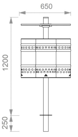 Cestino raccolta differenziata modello Libertino