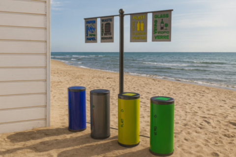 Isola ecologica Balneare 063/4CP ELUX