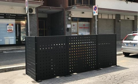 Pannelli per isola ecologica