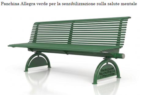 panca Verde per la sensibilizzazione sulla salute mentale e lotta allo stigma Elux