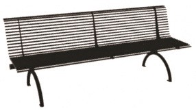 Pancina in acciaio da esterno