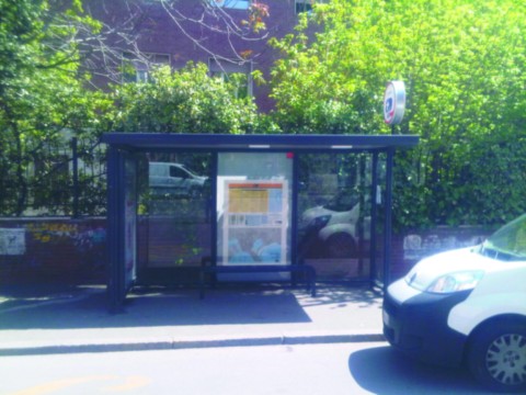 Pensilina attesa autobus modello Cagliari