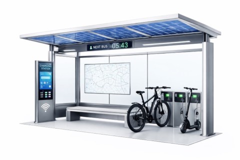 Pensilina smat attesa autobus modello Tokio