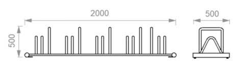 Portabici stradale modello Classico