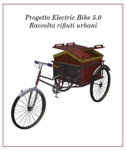 Electric Bike Raccolta rifiuti urbani