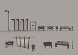 Collezione arredo urbano tipo Asia