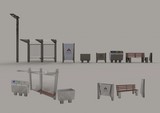 Collezione arredo urbano tipo Enea