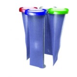 Cestino per la raccolta dei rifiuti anti bomba modello Basic 680AT ELUX