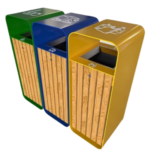 Cestino stradale raccolta differenziata modello Soave 637/3C ELUX