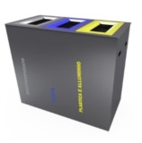 Cestino stradale raccolta differenziata modello Courmayeur 6983C ELUX