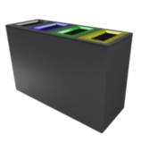 Cestino stradale raccolta differenziata modello Courmayeur