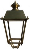 Lanterna classica stradale ottone Novara testa palo